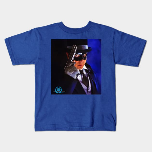 The Dark Gentleman Kids T-Shirt by Plasmafire Graphics